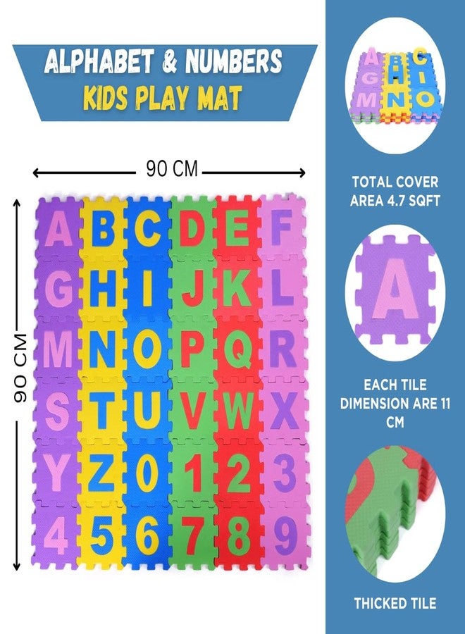 Panfikh Educational Learning Puzzle Mat - 36-Piece Alphabet Puzzle Set for Kids (6x6 Inch) - Ideal for Learning Alphabets, Playtime, Yoga, and Floor Protection - Image 2